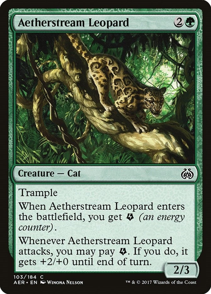 Image for Aetherstream Leopard (Aether Revolt) (103) - Magic: The Gathering