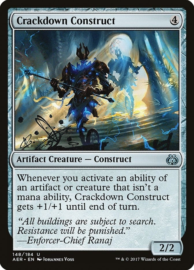 Image for Crackdown Construct (Aether Revolt) (148) - Magic: The Gathering
