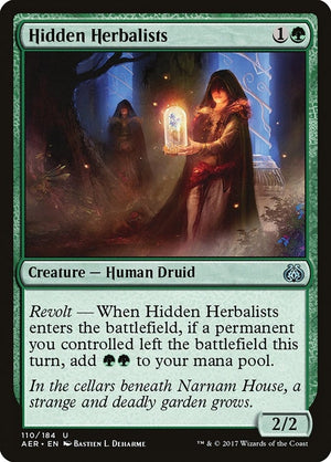 Image for Hidden Herbalists (Aether Revolt) (110) - Magic: The Gathering