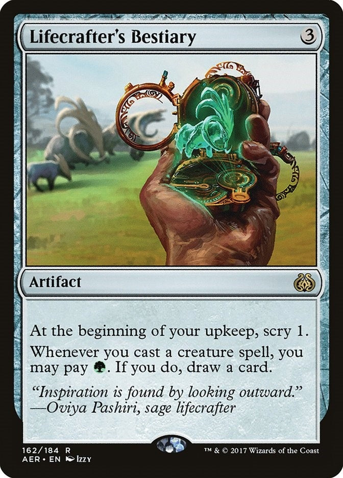 Image for Lifecrafter's Bestiary (Aether Revolt) (162) - Magic: The Gathering