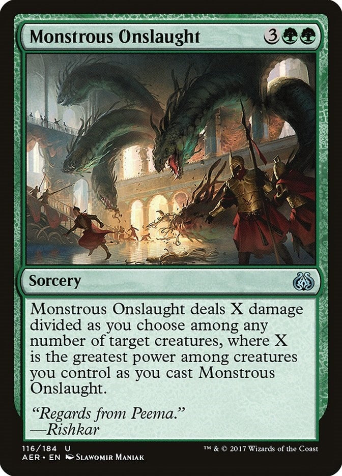 Image for Monstrous Onslaught (Aether Revolt) (116) - Magic: The Gathering