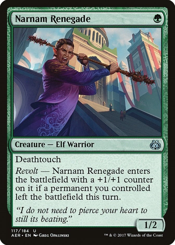 Image for Narnam Renegade (Aether Revolt) (117) - Magic: The Gathering