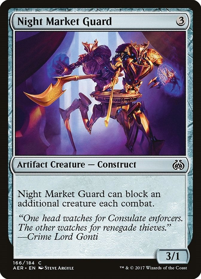Image for Night Market Guard (Aether Revolt) (166) - Magic: The Gathering
