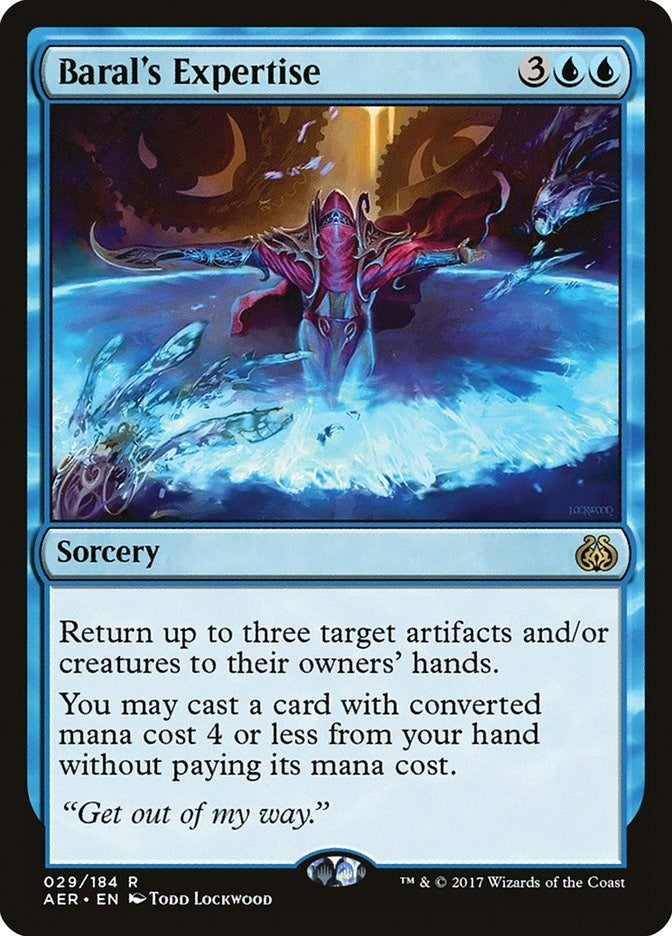 Image for Baral's Expertise (Aether Revolt) (29) - Magic: The Gathering