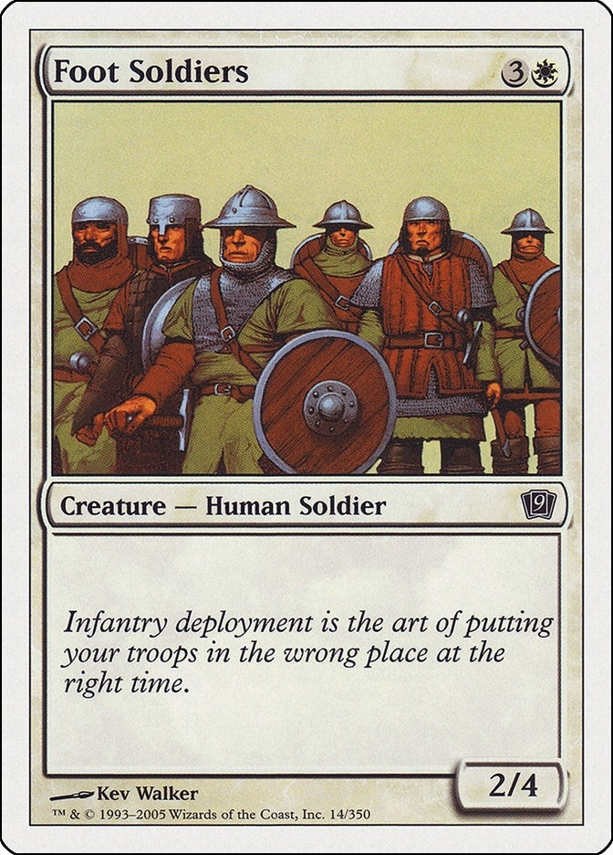 Image for Foot Soldiers (9th Edition) (14) - Magic: The Gathering