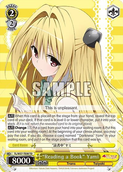 Image for "Reading a Book" Yami (To Loveru Darkness 2nd) (TL/W37-TE08 TD) - Weiss Schwarz