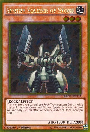 Image for Sentry Soldier of Stone (The Dark Side of Dimensions Movie Pack: Gold Edition) (MVP1-ENG12) - YuGiOh