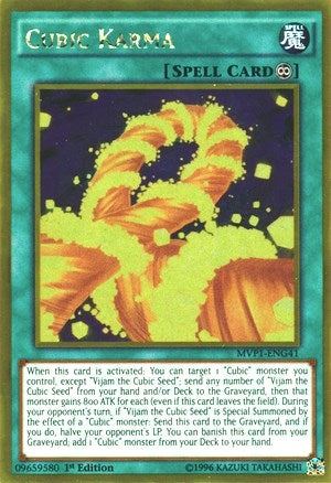 Image for Cubic Karma (The Dark Side of Dimensions Movie Pack: Gold Edition) (MVP1-ENG41) - YuGiOh
