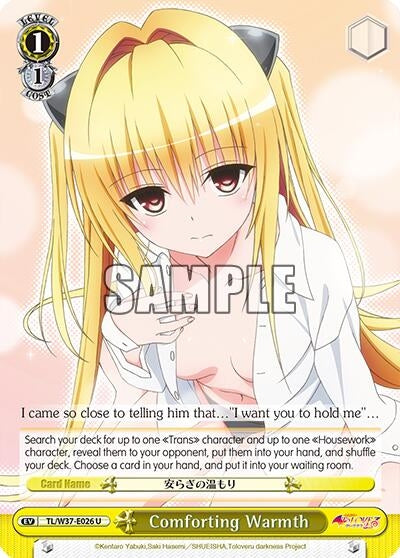 Image for Comforting Warmth (To Loveru Darkness 2nd) (TL/W37-E026 U) - Weiss Schwarz