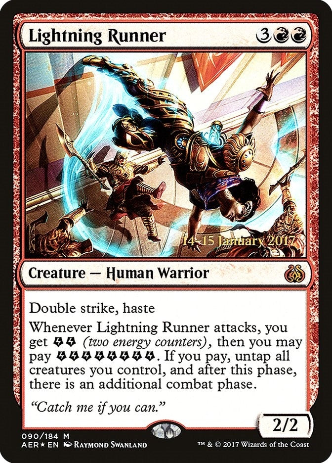 Image for Lightning Runner (Prerelease Cards) (90) - Magic: The Gathering
