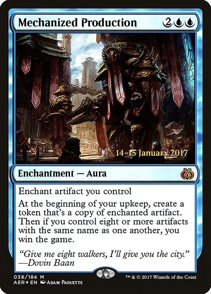 Image for Mechanized Production (Prerelease Cards) (38) - Magic: The Gathering
