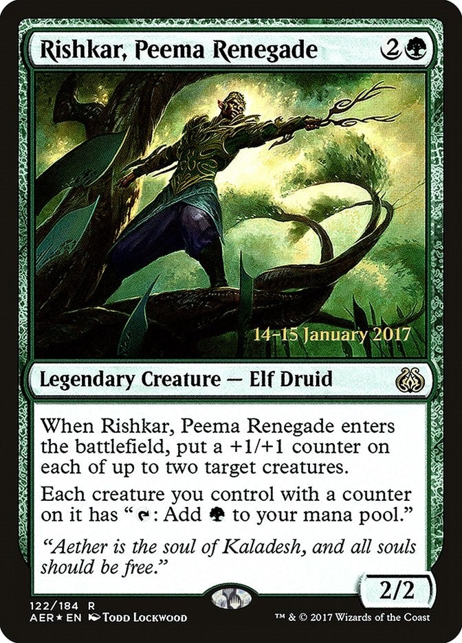 Image for Rishkar, Peema Renegade (Prerelease Cards) (122) - Magic: The Gathering