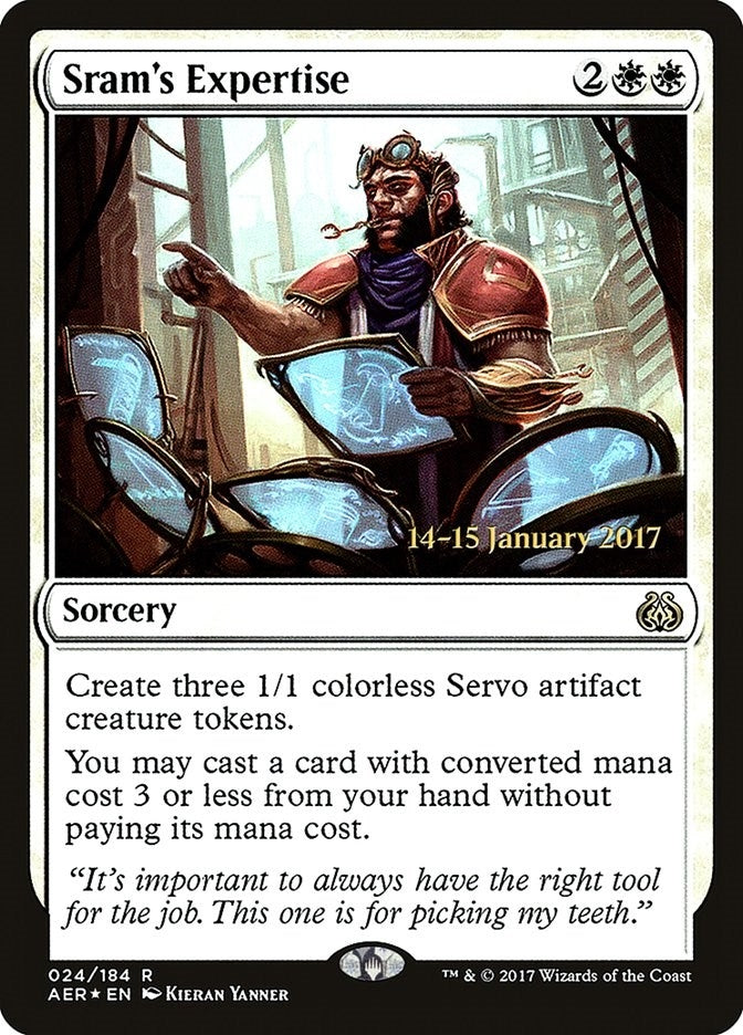 Image for Sram's Expertise (Prerelease Cards) (24) - Magic: The Gathering