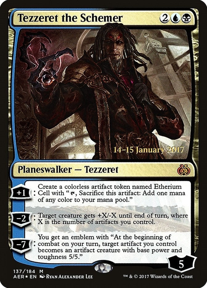 Image for Tezzeret the Schemer (Prerelease Cards) (137) - Magic: The Gathering