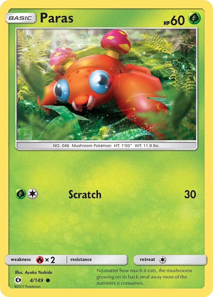 Image for Paras (SM Base Set) (4/149) - Pokemon