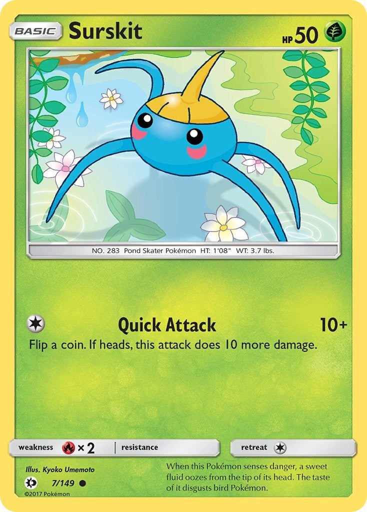 Image for Surskit (SM Base Set) (7/149) - Pokemon