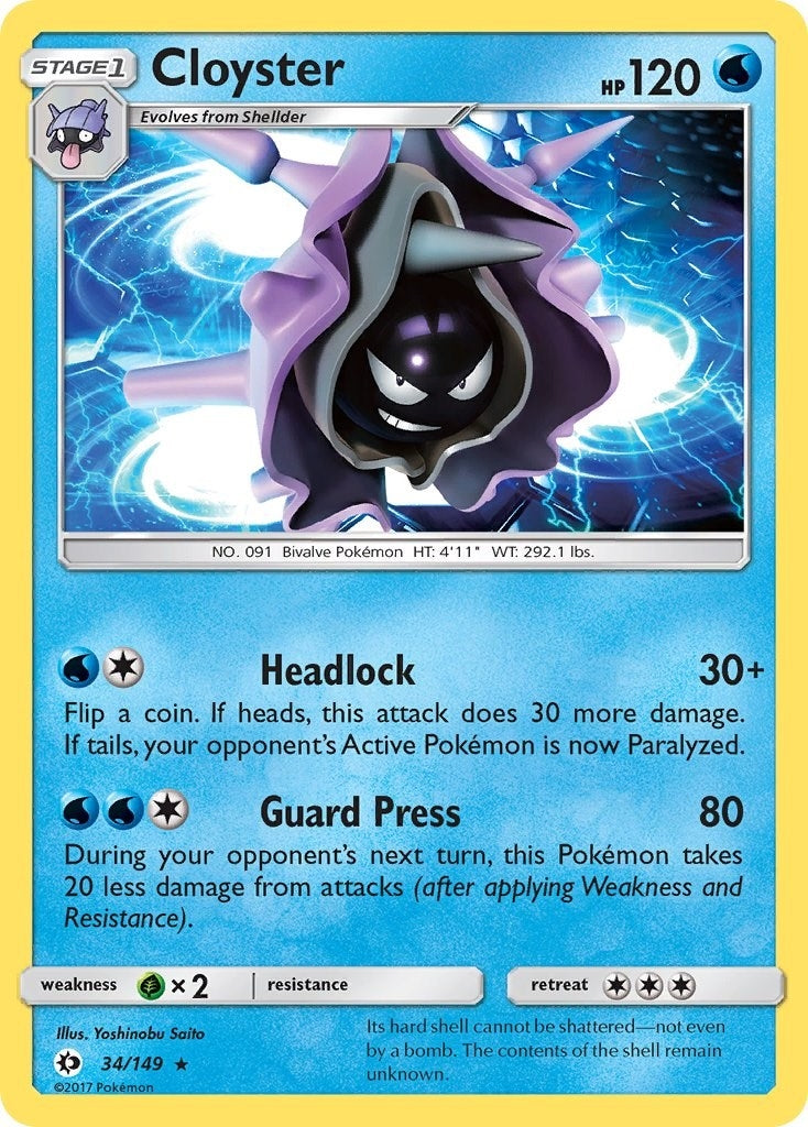 Image for Cloyster (SM Base Set) (34/149) - Pokemon