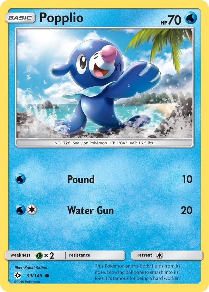 Image for Popplio (SM Base Set) (39/149) - Pokemon