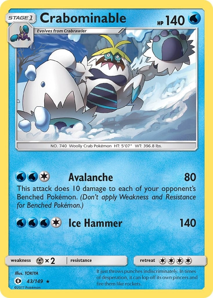 Image for Crabominable (SM Base Set) (43/149) - Pokemon