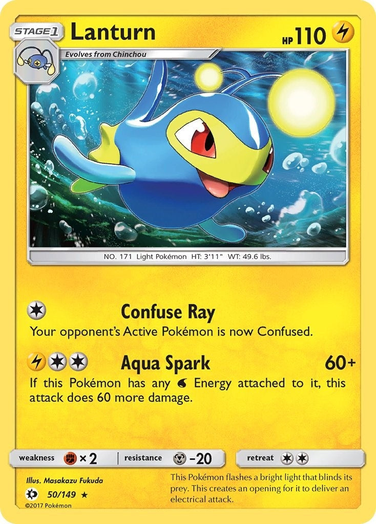 Image for Lanturn (SM Base Set) (50/149) - Pokemon