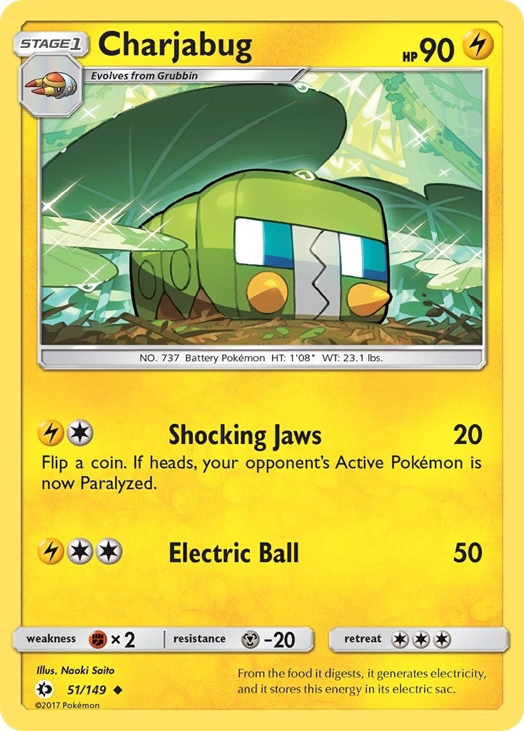 Image for Charjabug (SM Base Set) (51/149) - Pokemon
