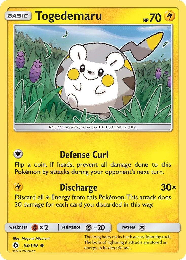 Image for Togedemaru (SM Base Set) (53/149) - Pokemon