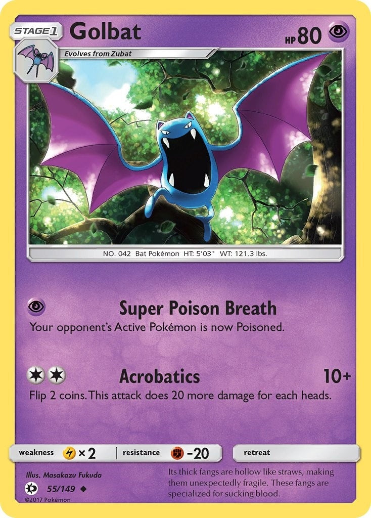 Image for Golbat (SM Base Set) (55/149) - Pokemon
