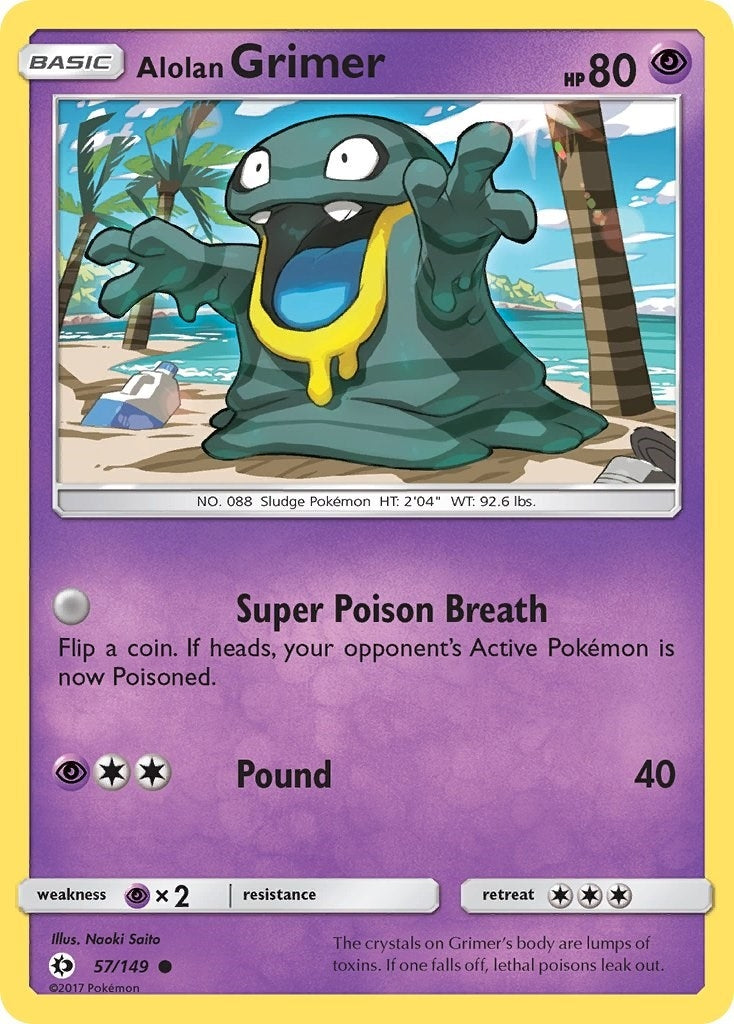 Image for Alolan Grimer (SM Base Set) (57/149) - Pokemon