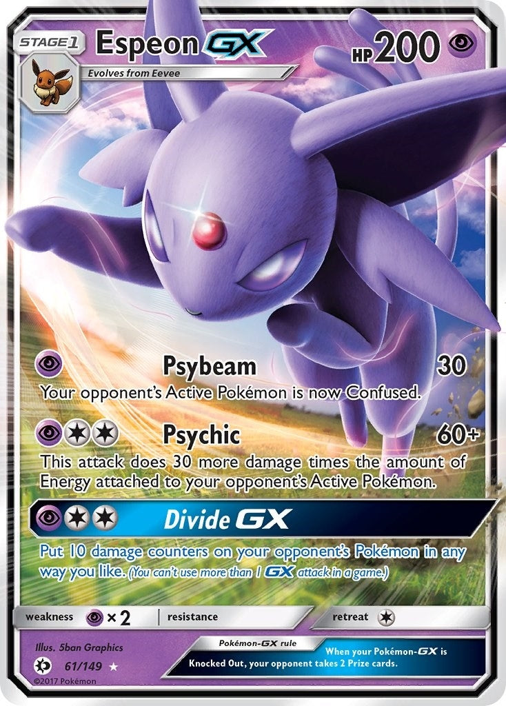 Image for Espeon GX (SM Base Set) (61/149) - Pokemon