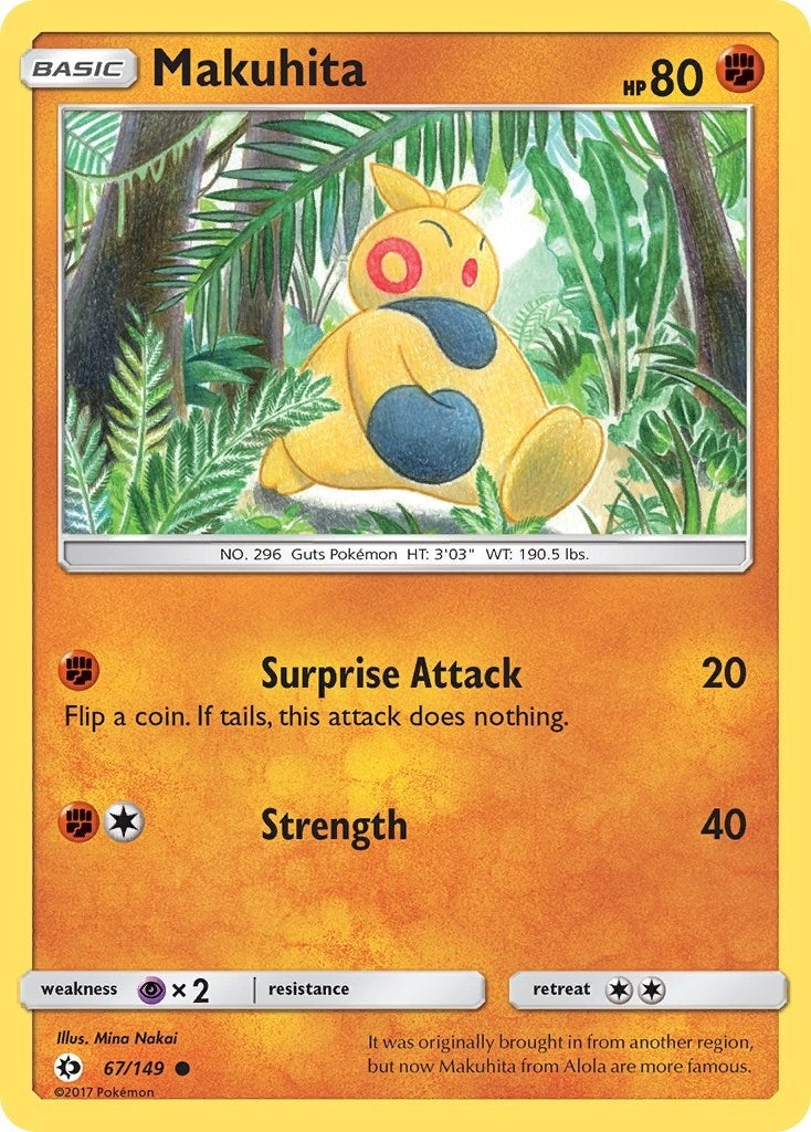 Image for Makuhita (SM Base Set) (67/149) - Pokemon