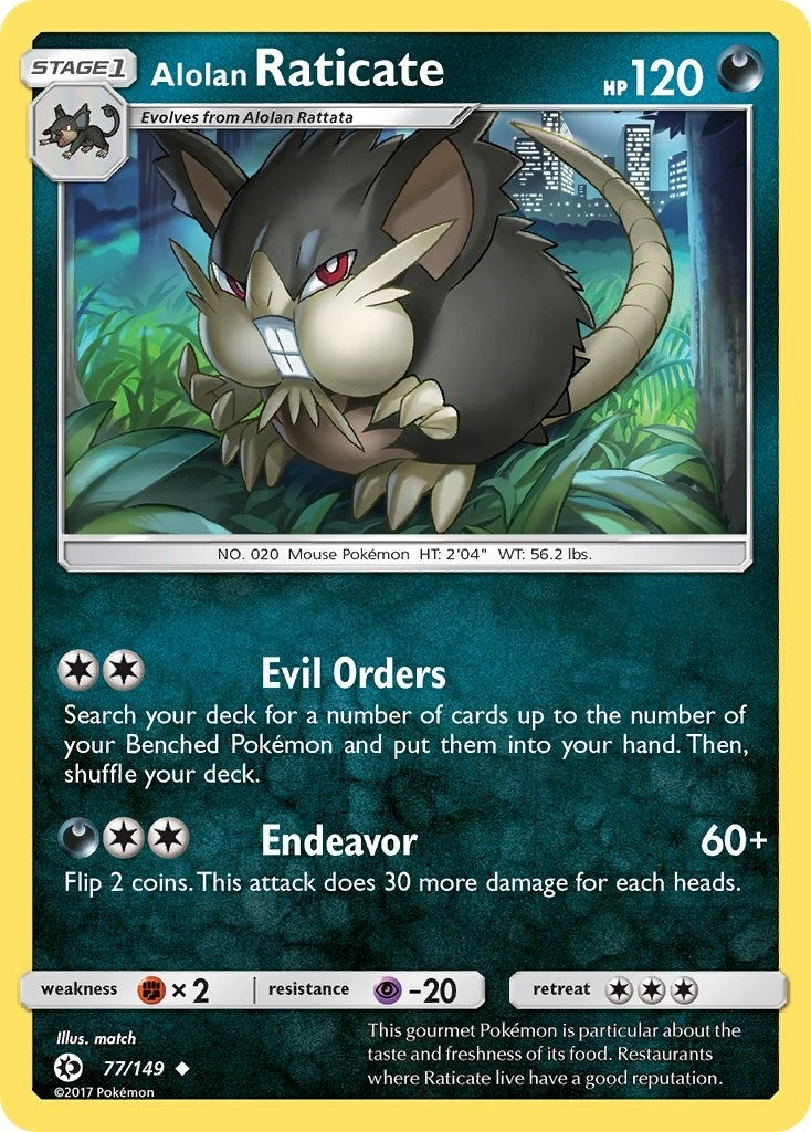 Image for Alolan Raticate (SM Base Set) (77/149) - Pokemon