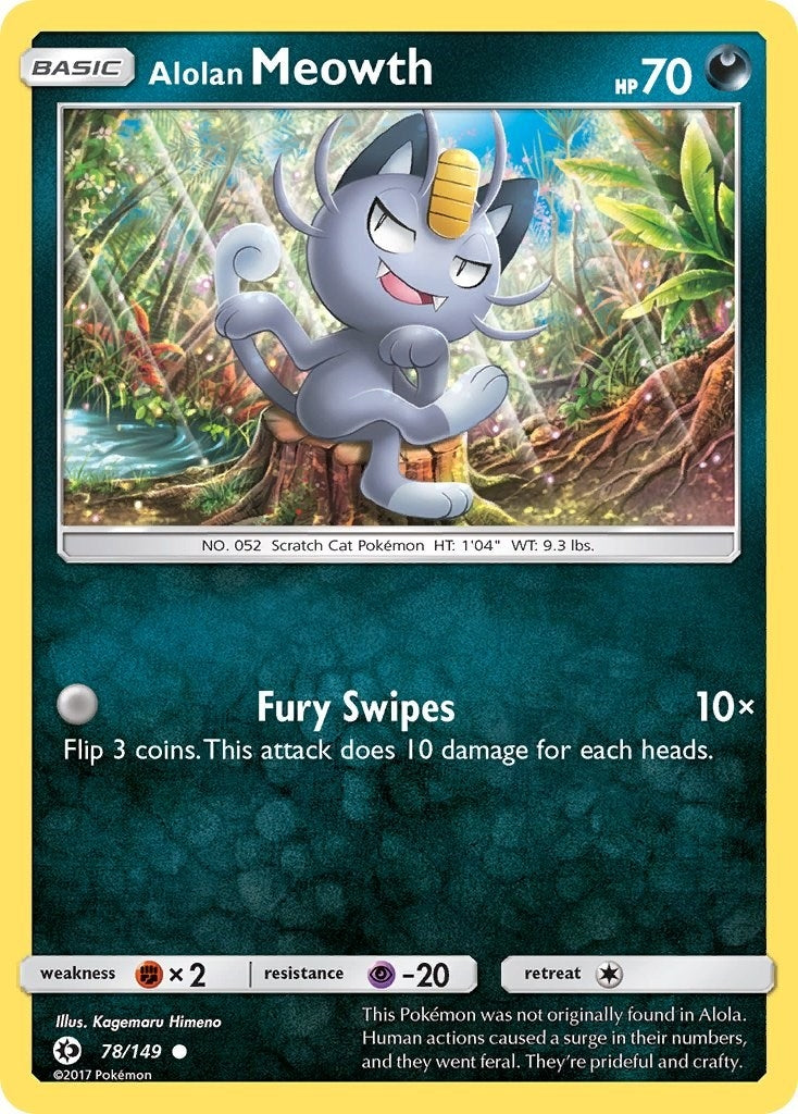 Image for Alolan Meowth (SM Base Set) (78/149) - Pokemon