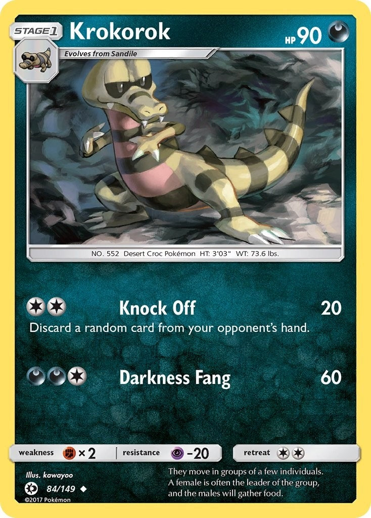 Image for Krokorok (SM Base Set) (84/149) - Pokemon
