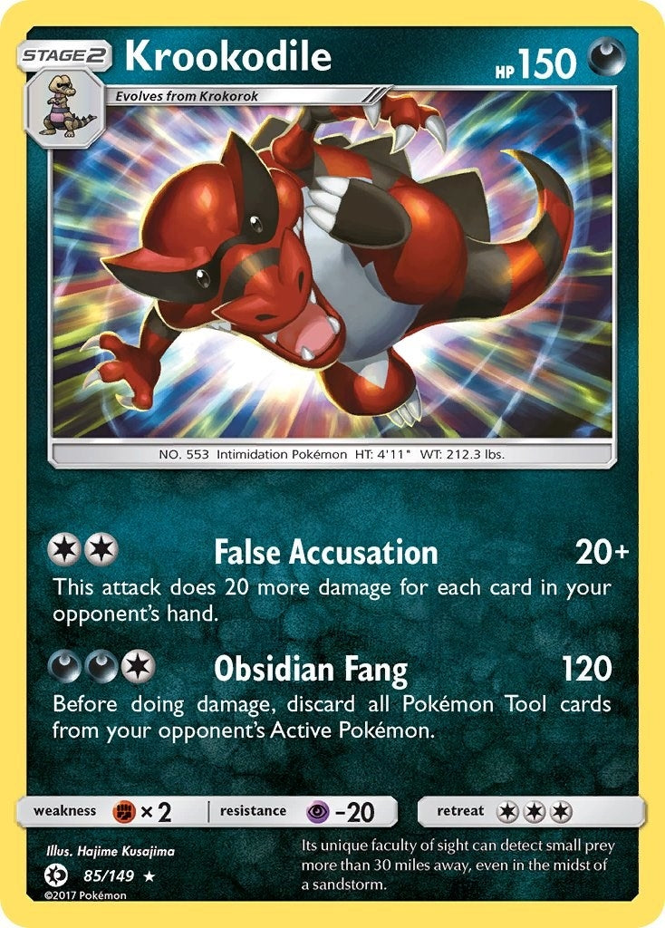 Image for Krookodile (SM Base Set) (85/149) - Pokemon