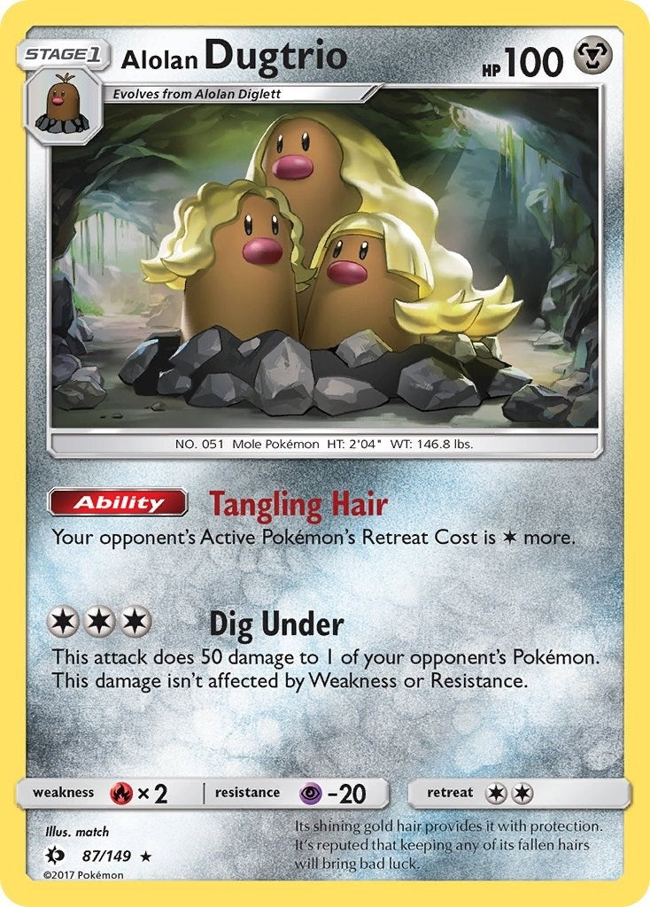 Image for Alolan Dugtrio (SM Base Set) (87/149) - Pokemon