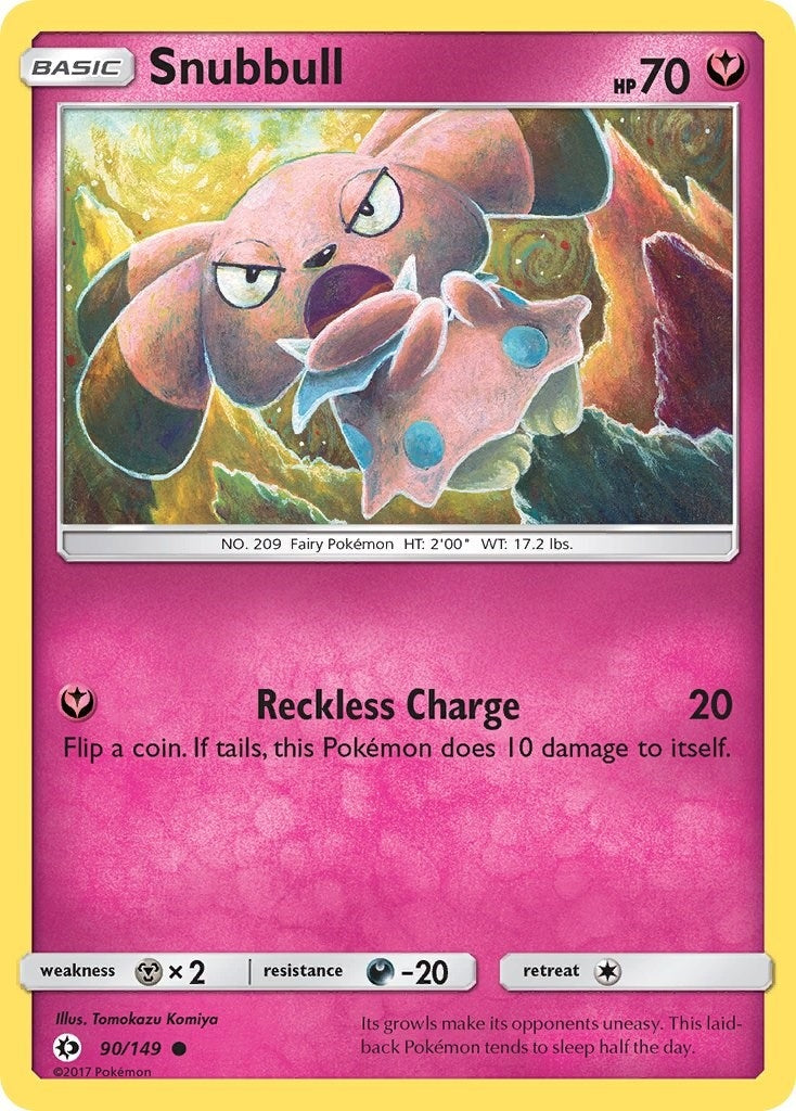Image for Snubbull (SM Base Set) (90/149) - Pokemon
