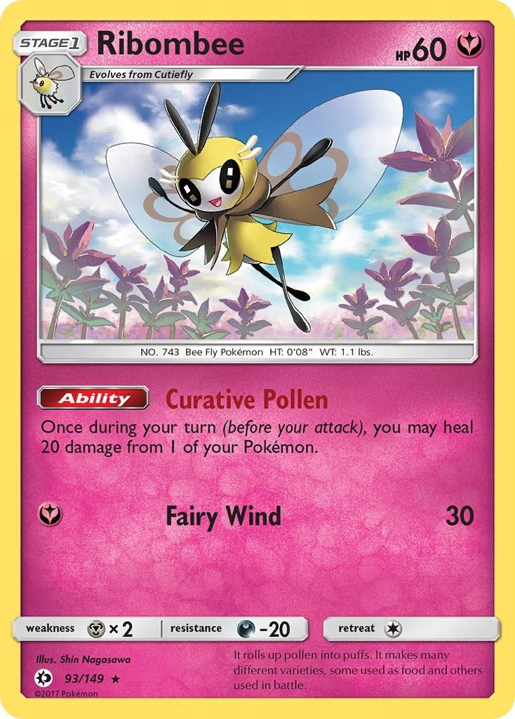 Image for Ribombee (SM Base Set) (93/149) - Pokemon