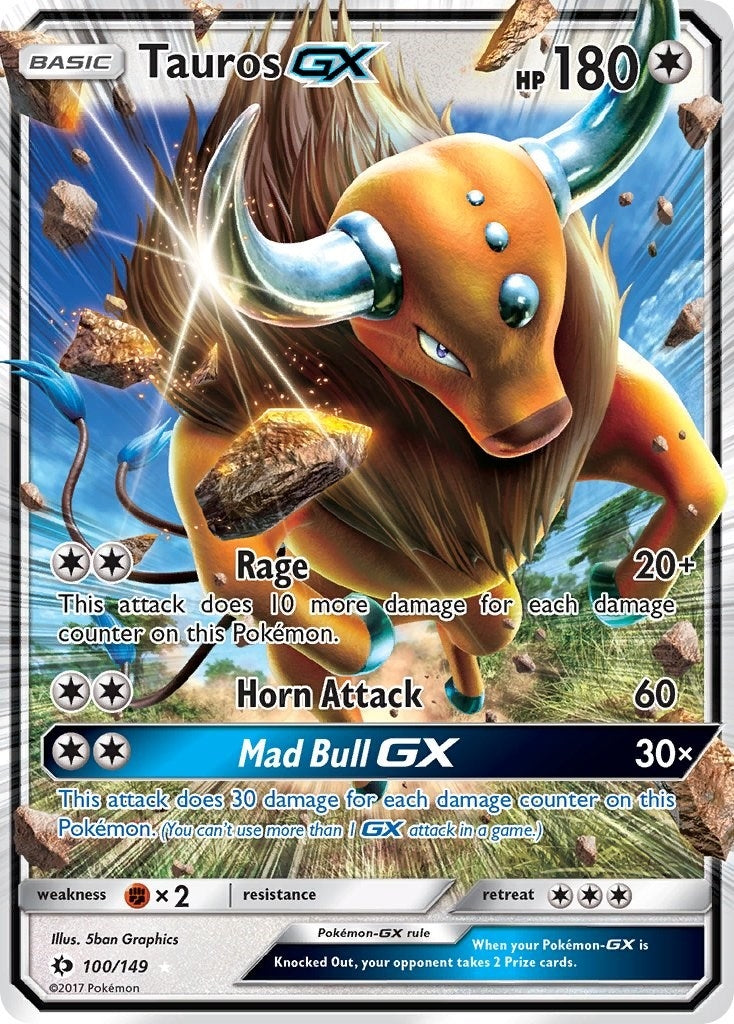 Image for Tauros GX (SM Base Set) (100/149) - Pokemon
