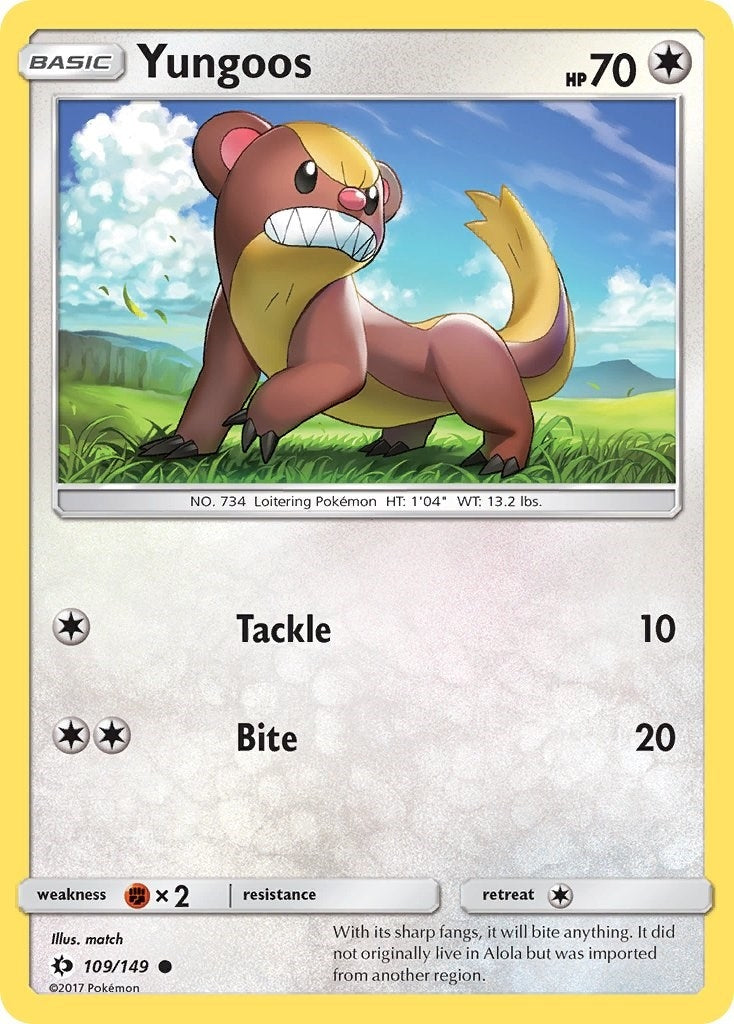 Image for Yungoos (SM Base Set) (109/149) - Pokemon