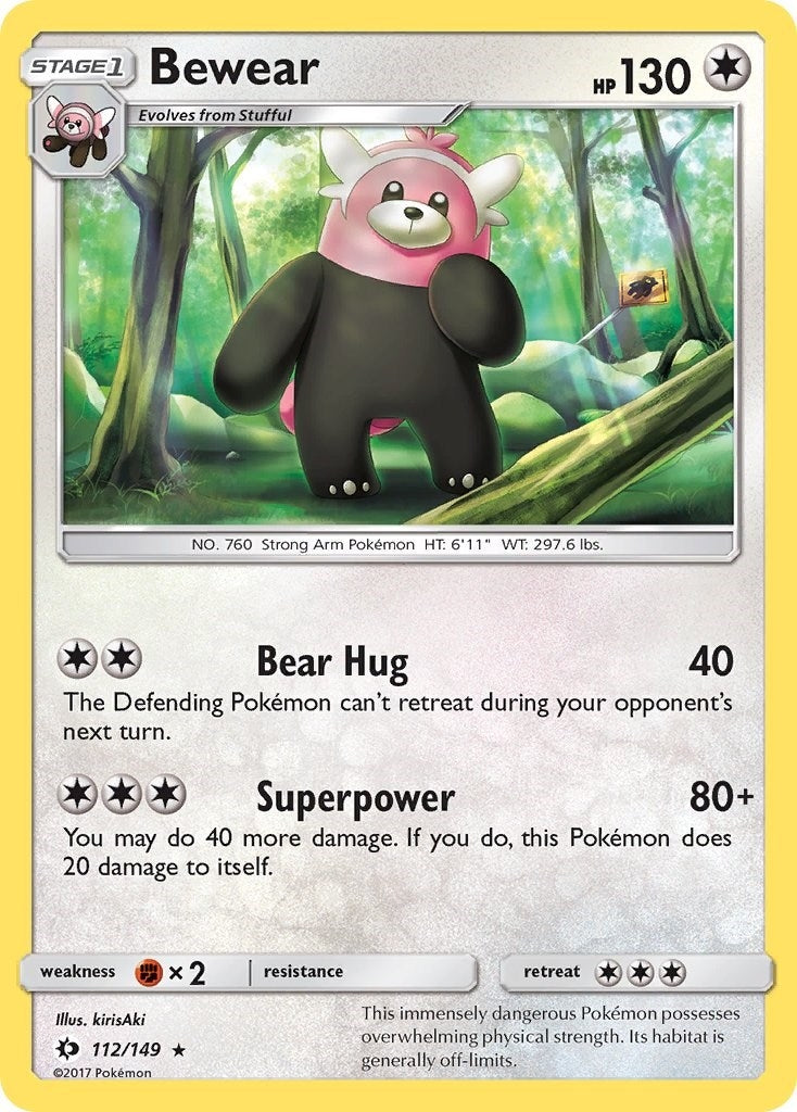 Image for Bewear (SM Base Set) (112/149) - Pokemon