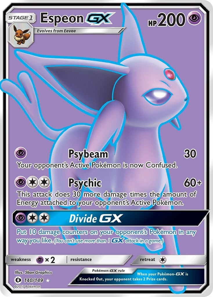 Image for Espeon GX (Full Art) (SM Base Set) (140/149) - Pokemon