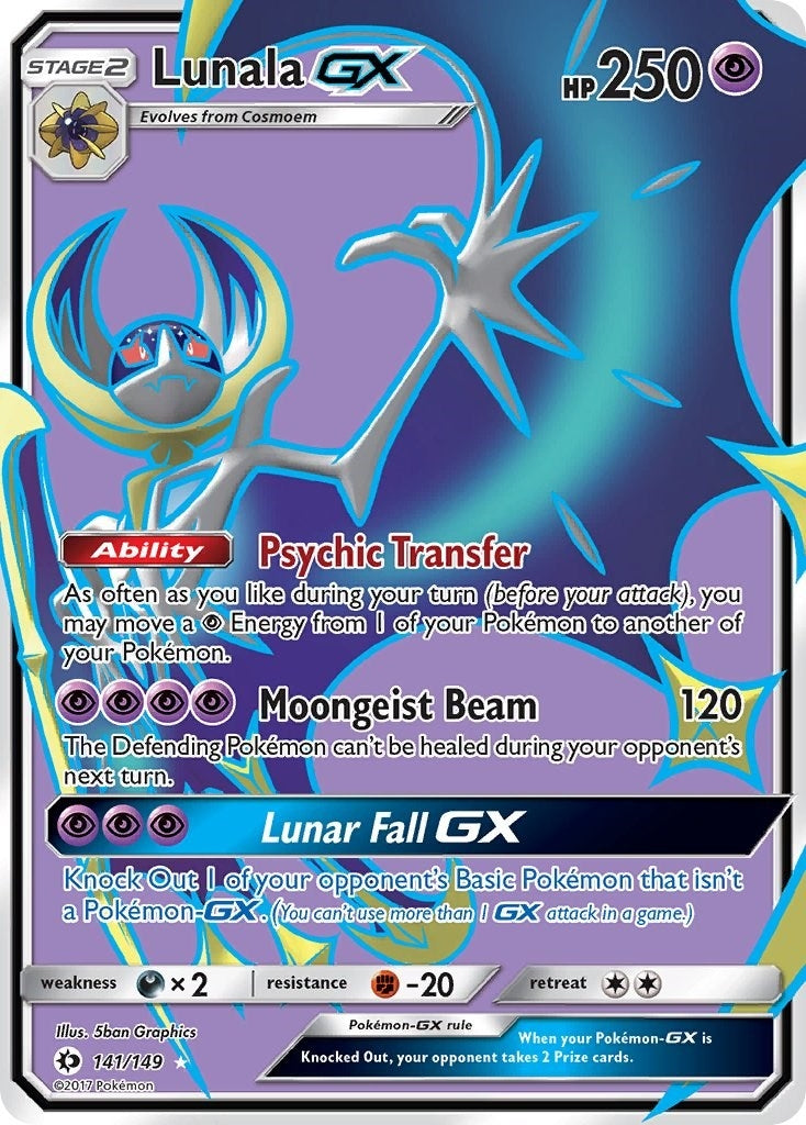 Image for Lunala GX (Full Art) (SM Base Set) (141/149) - Pokemon