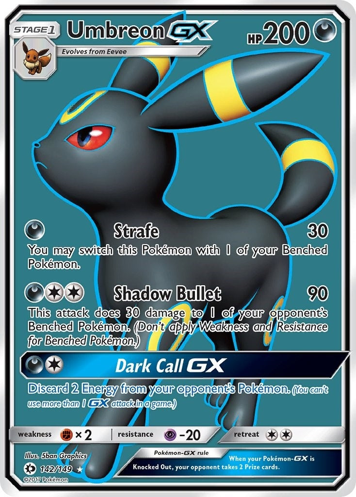 Image for Umbreon GX (Full Art) (SM Base Set) (142/149) - Pokemon