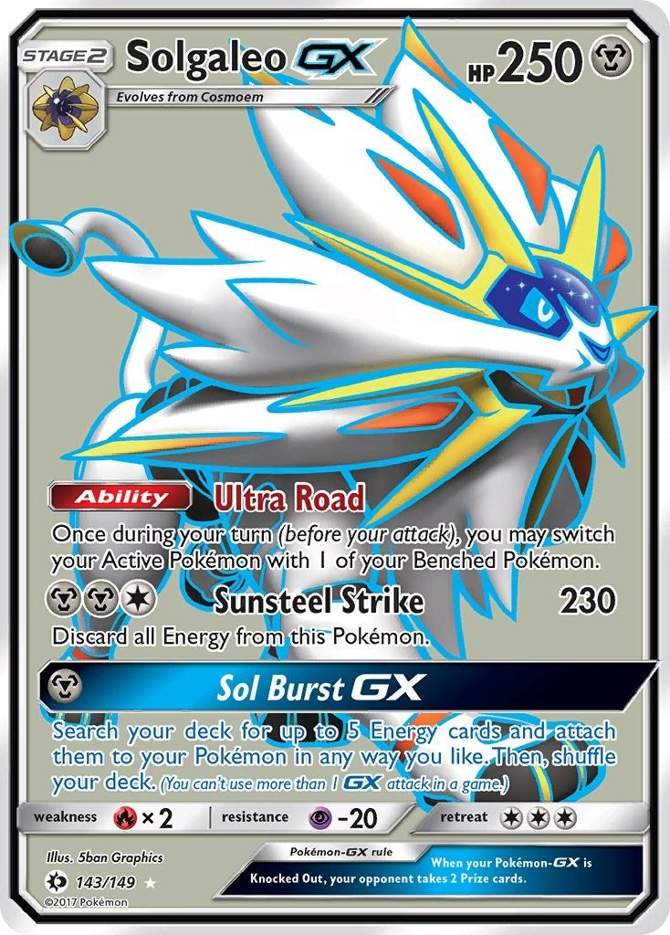 Image for Solgaleo GX (Full Art) (SM Base Set) (143/149) - Pokemon