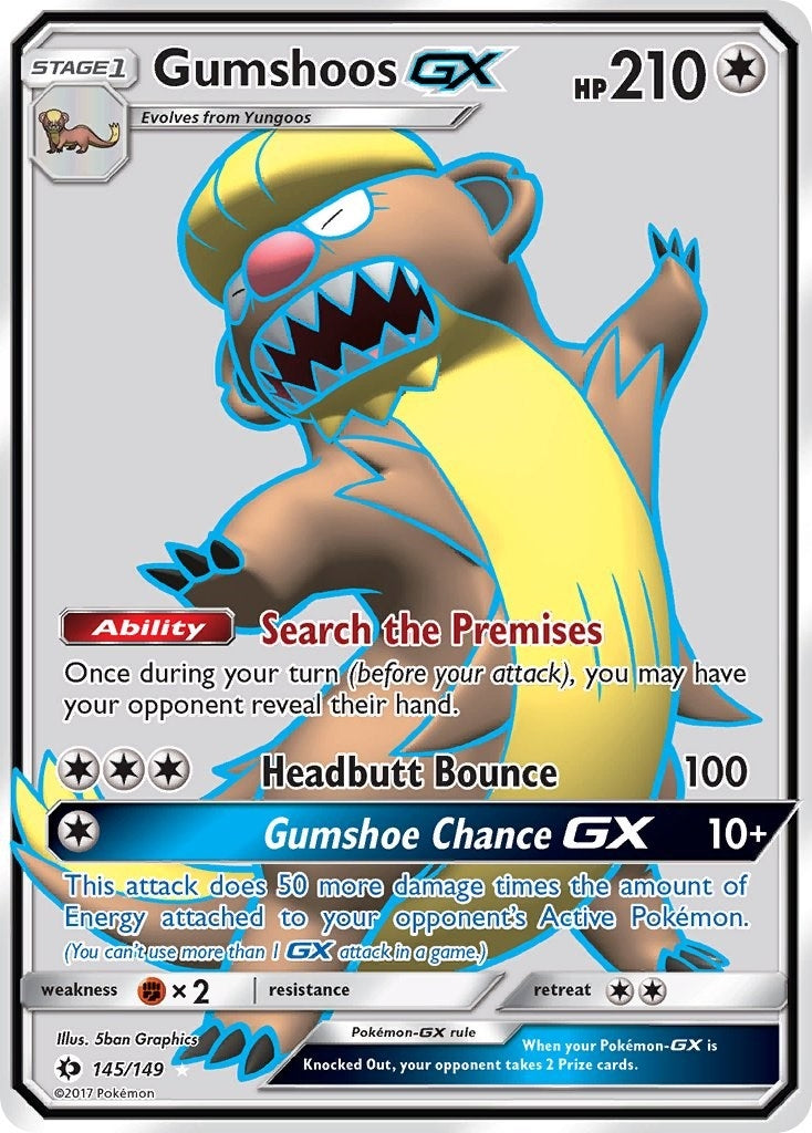 Image for Gumshoos GX (Full Art) (SM Base Set) (145/149) - Pokemon