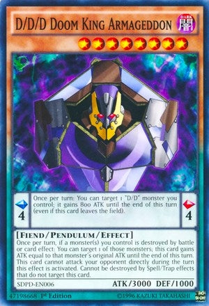 Image for D/D/D Doom King Armageddon (Structure Deck: Pendulum Domination) (SDPD-EN006) - YuGiOh