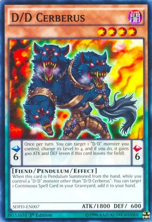 Image for D/D Cerberus (Structure Deck: Pendulum Domination) (SDPD-EN007) - YuGiOh
