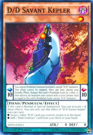 Image for D/D Savant Kepler (Structure Deck: Pendulum Domination) (SDPD-EN011) - YuGiOh