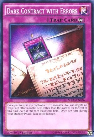 Image for Dark Contract with Errors (Structure Deck: Pendulum Domination) (SDPD-EN036) - YuGiOh