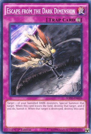 Image for Escape from the Dark Dimension (Structure Deck: Pendulum Domination) (SDPD-EN039) - YuGiOh